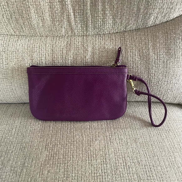 Nine West Vibrant Purple Wristlet Clutch - Picture 2 of 3